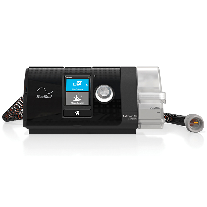 Front view of Autoset CPAP - Black