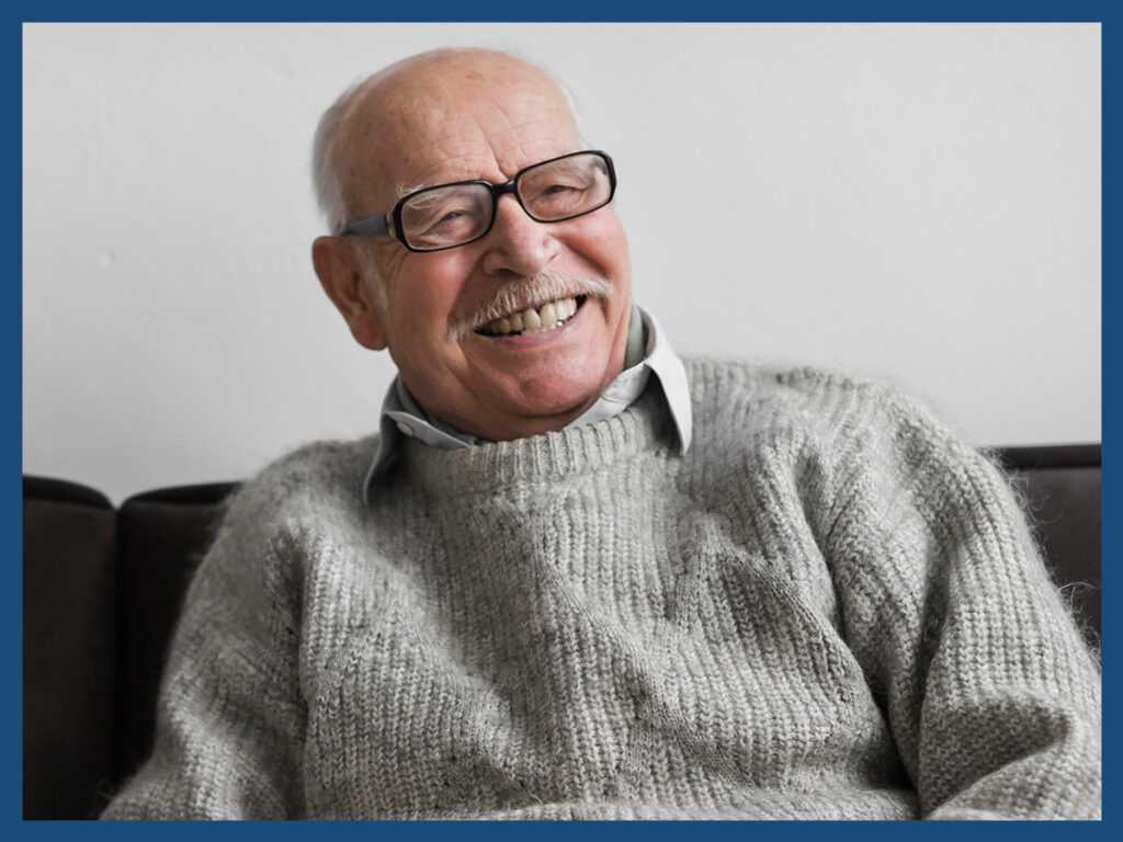 Image of a happy old man