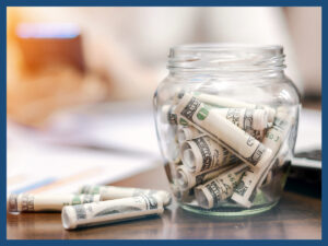image of a jar of money