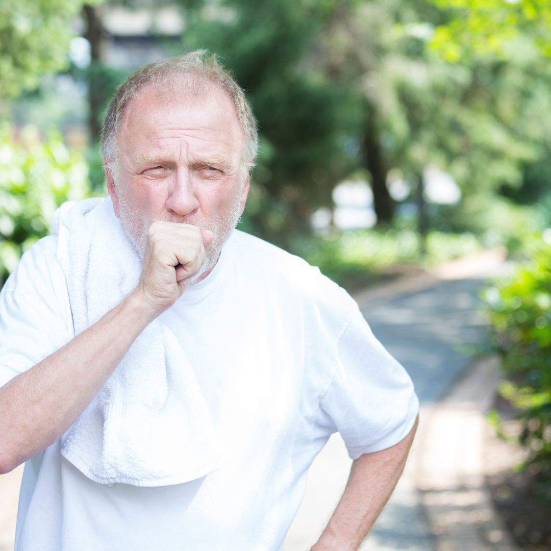 image of a man with COPD